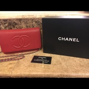 Chanel wallet on a chain